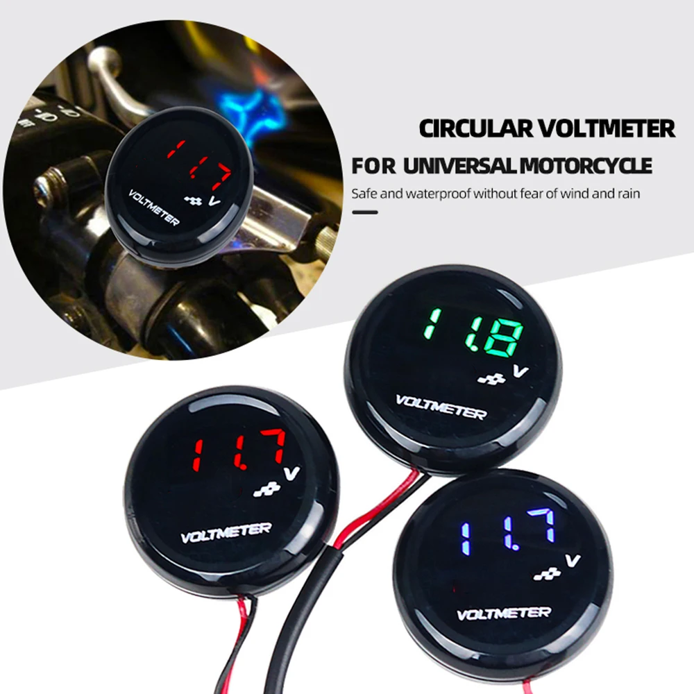 Motorcycle Voltmeter Digital Voltage Display Meter Volt Gauge Bracket For NMAX 125 155 XMaX XMAX300 TMAX 530 PCX NVX Accessories