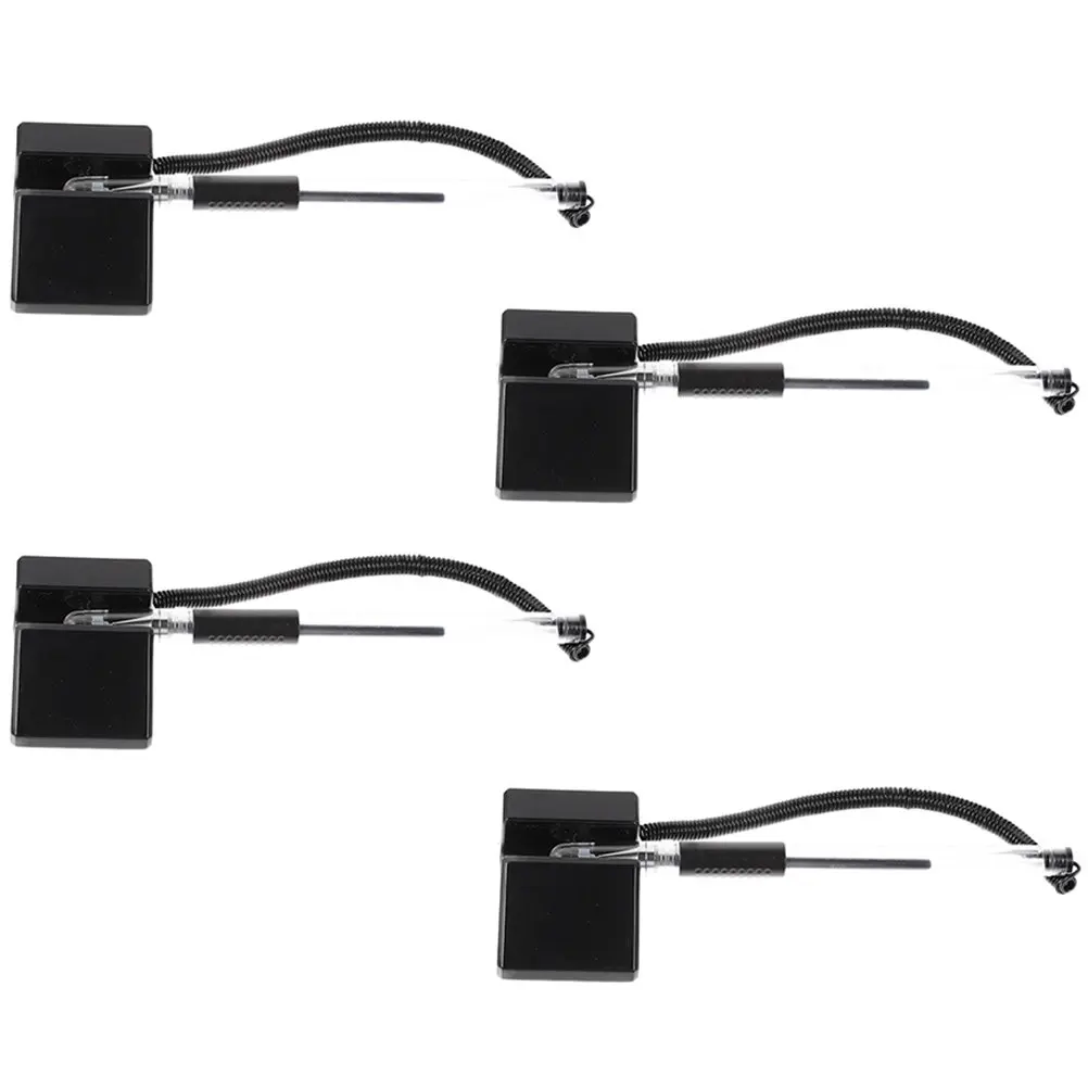 

4 pcs For Reception Desk Gel Ink Counter Pen With Holder Anti-Theft Security Pen For Reception Bank Hotel Lobby Office Use