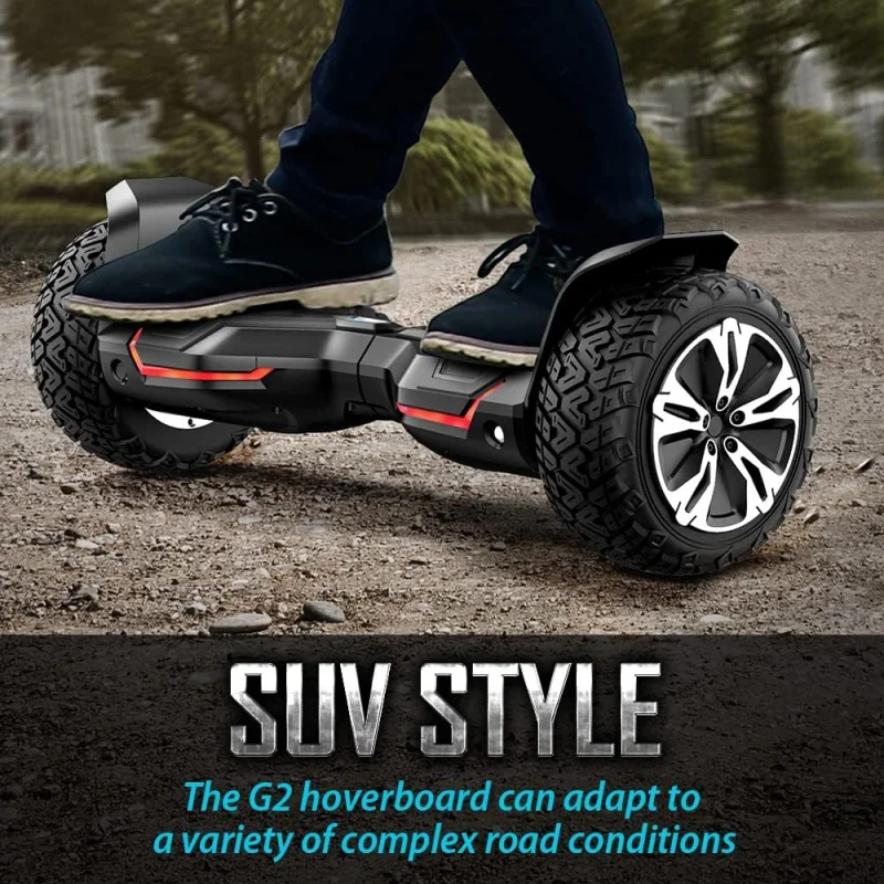 Gyor warrior-hoverboard todoterreno de 8,5 pulgadas, con altavoces Bluetooth y luces LED, autobalance certificado ul2272