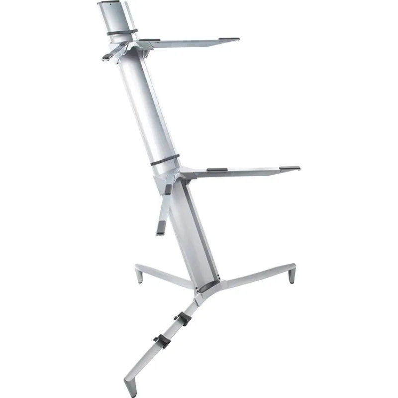 

Hooqu Portable Double Keyboard Stand Made Of Durable Aluminium Alloy & Plastic Material