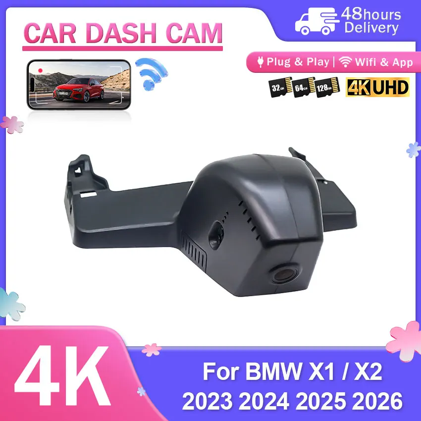 Night vision Car Camera 4K HD For BMW X1 iX1 U11 / X2 (U10) / X3 G45 / X5 G05 X6 G06 / 5 Series 530i 540i i5 G60 2023~2026