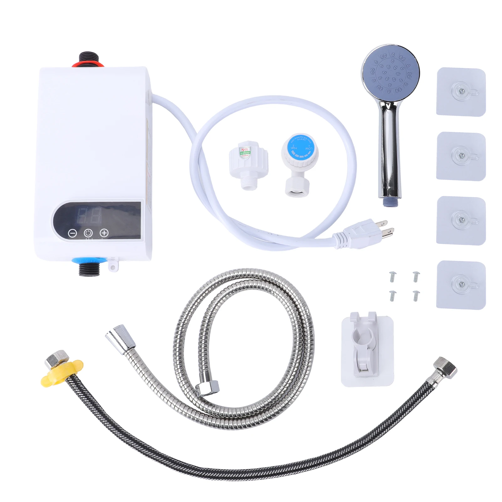 

Tankless Water Heater, 3500W Electric Water Heater with LED Touchscreen and Shower Kit, Compact Digital Temperature Control