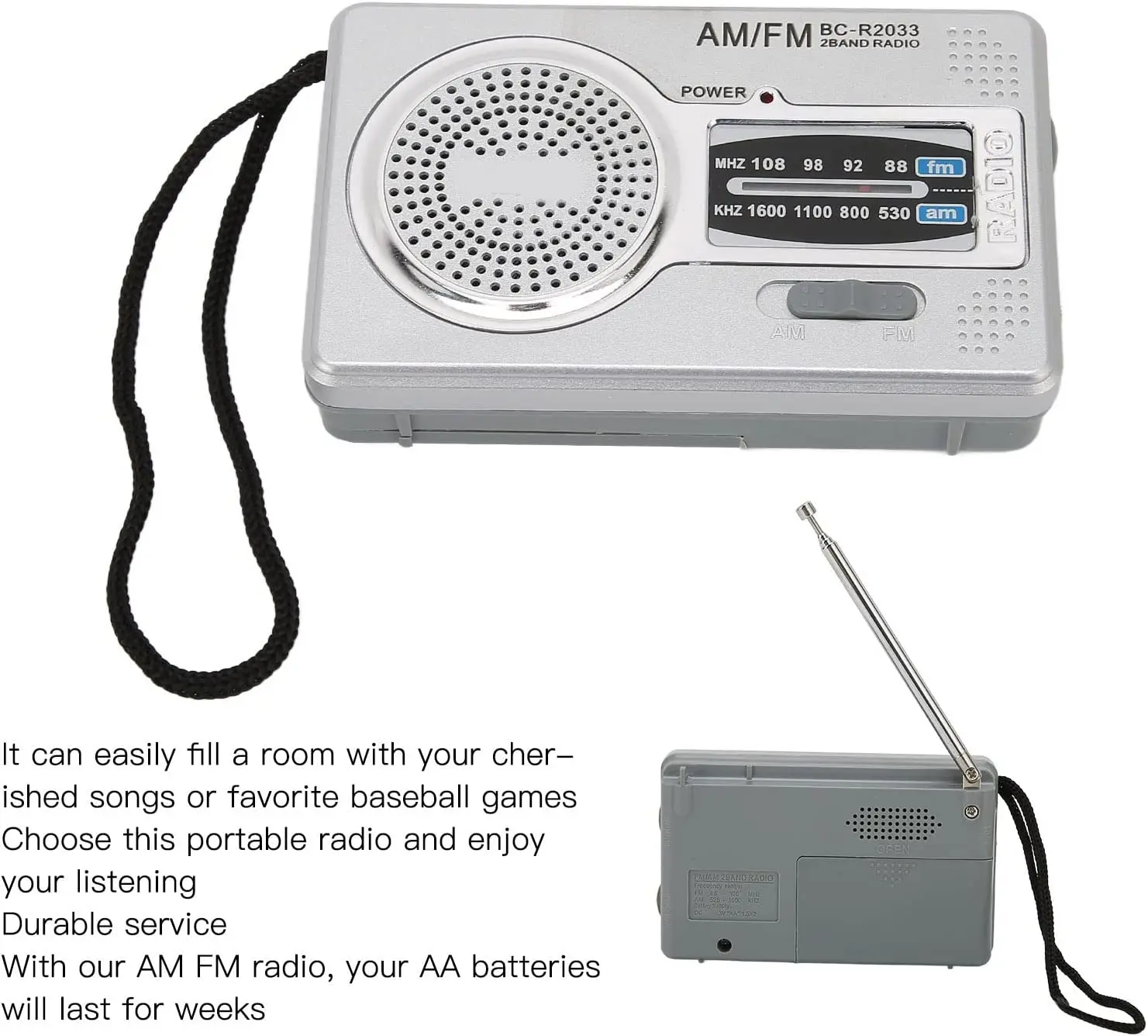 AM FM Transistor Radio,Portable Pocket Mini Radio Pocket Radio Small Walkman Radio with Loudspeaker