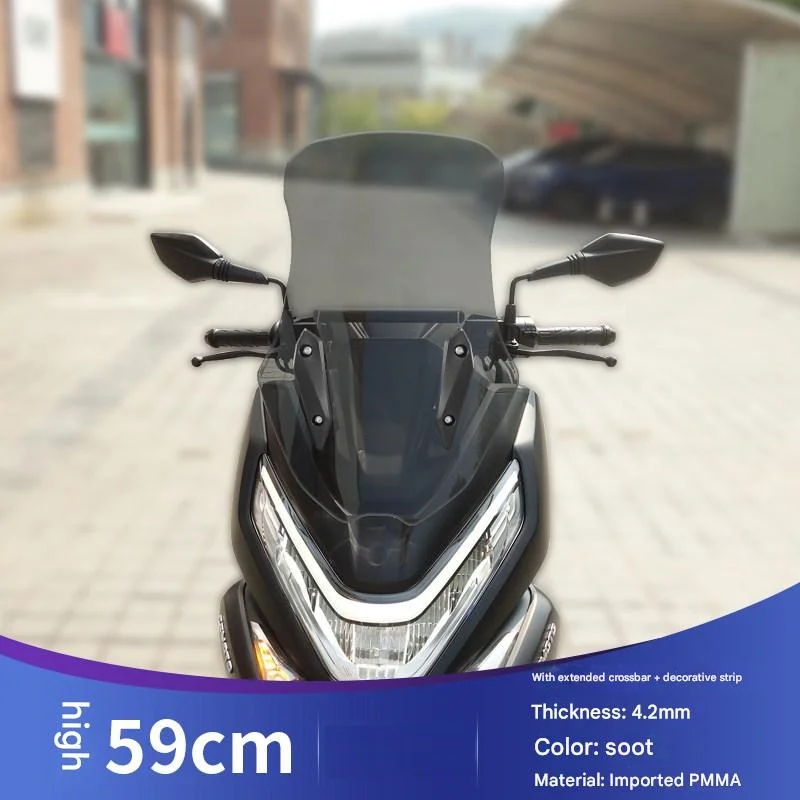 Modified Heightened Windshield for CFMOTO 150SC No-Drill Installation Wind Visor - Motorcycle Accessories