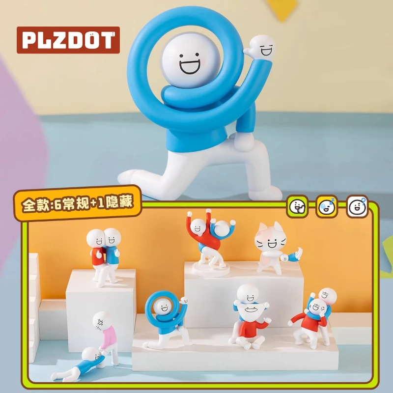 

Plzdot Xiaolan Friends Abstract Series Blind Box Desktop Ornaments Trendy Toys Gift Girls Collectible Figures Home Decor