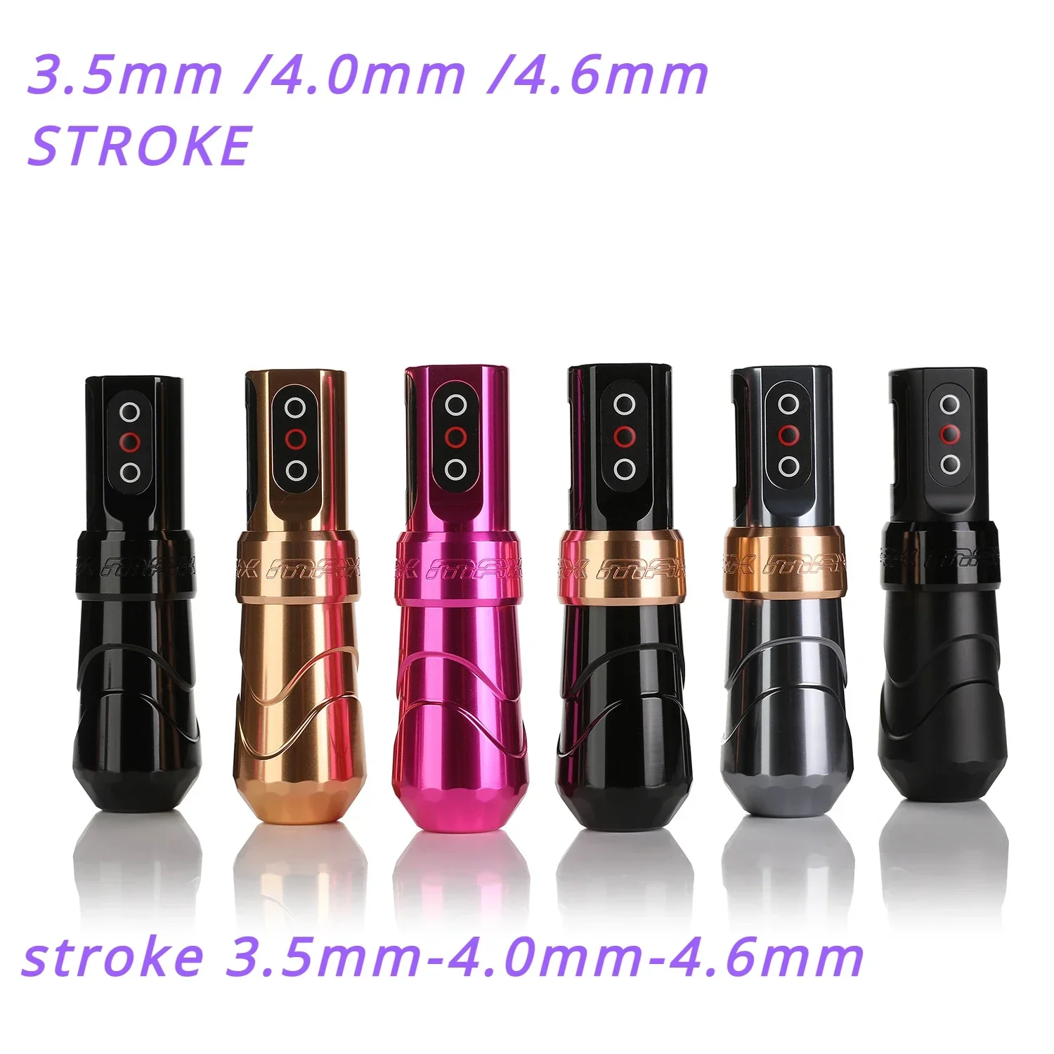 

FK Iron Flux New Adjustable Medicine Barrel Needle Depth Wireless Flux Max Tattoo Pen Machine 3.5mm/4.0mm/4.6mm stroke