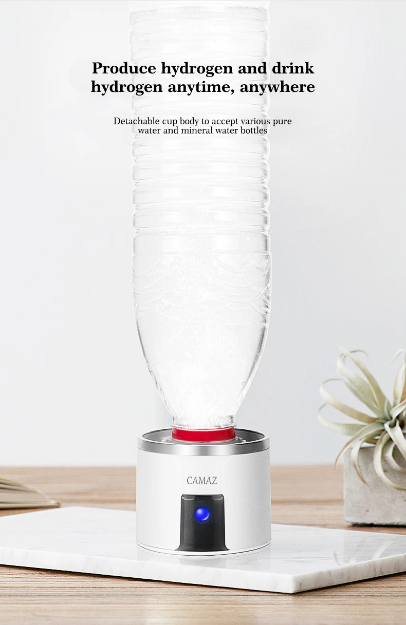 수소가 풍부한 물 컵 전기 수소가 풍부한 물 생성기 병 고농도 수소 산소 분리 물 컵