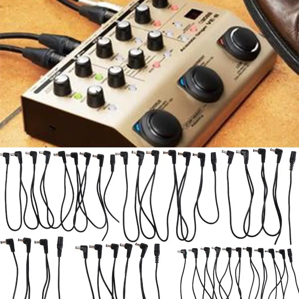 

1 to 2 3 5 6 8 10 Ways Daisy Chain Cable 9V DC Power Cord Guitar Pedal Power Cord 1 To 8 Copper Guitar Pedal Chain