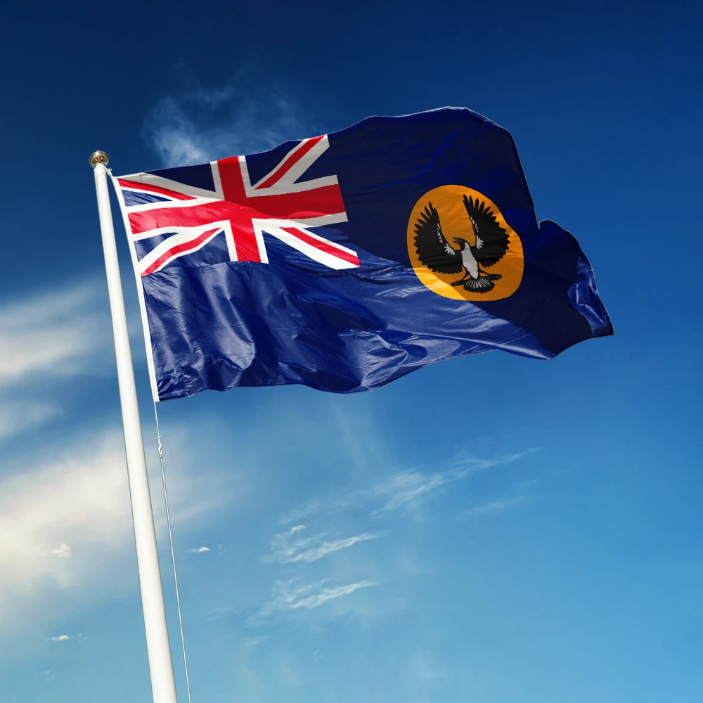 3x5 Ft South Australia SA Flag Vivid Color and Fade proof State Flags of Australia Polyester with Brass Grommets 3 X 5 Ft