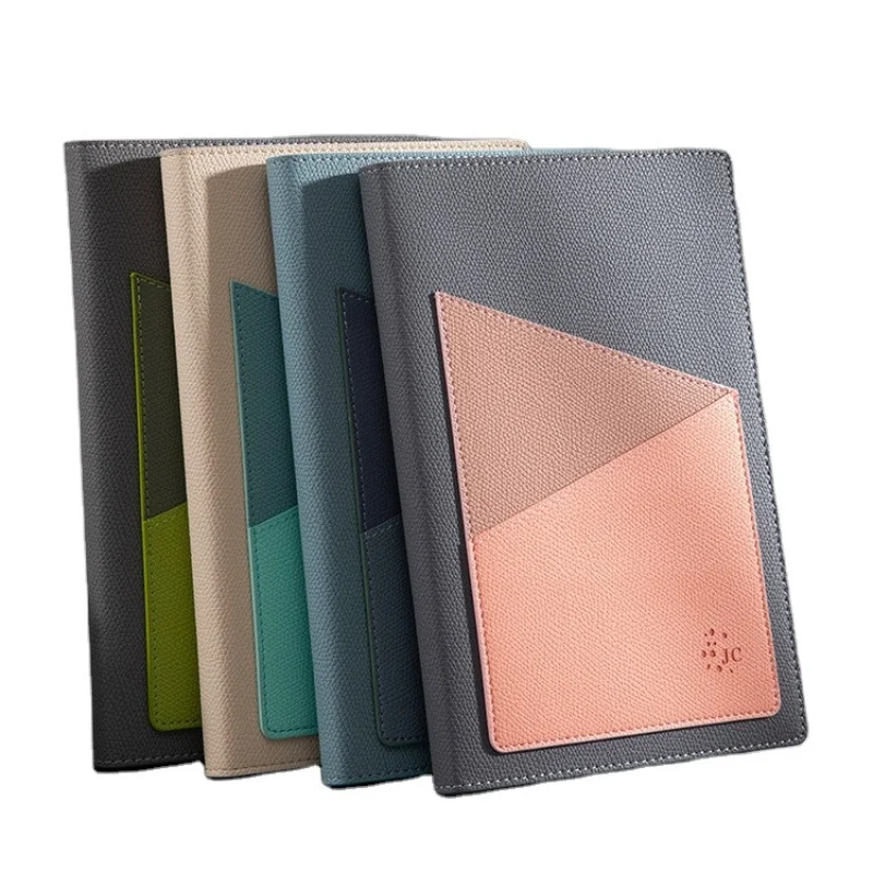 

2025customized.Colorful PU Leather Notebook Business Meeting Record Exhibitions Souvenir with Custom Service Sets 2452