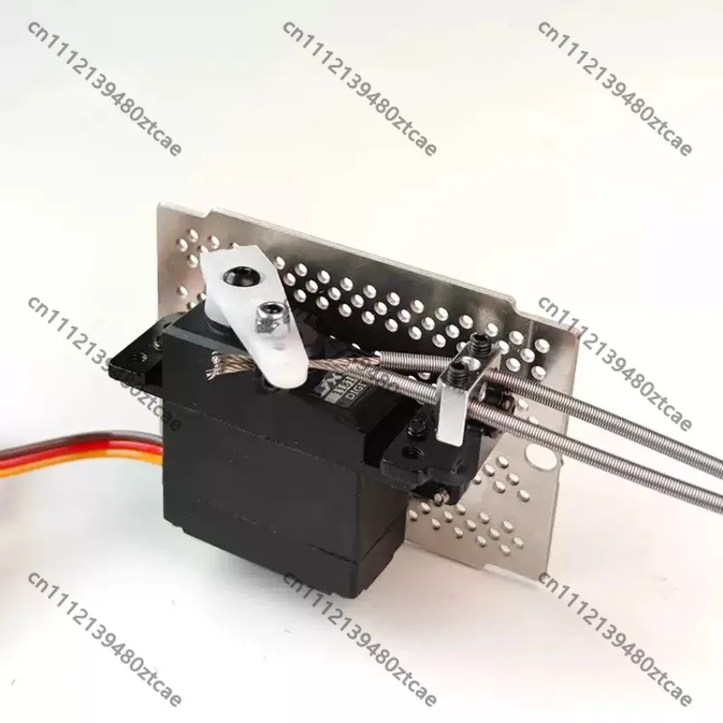Truck Differential Lock Servo Control Mount, Chassis Frame Foot Pedal, Model Modification Part for Multi‑Axle Differential Lock