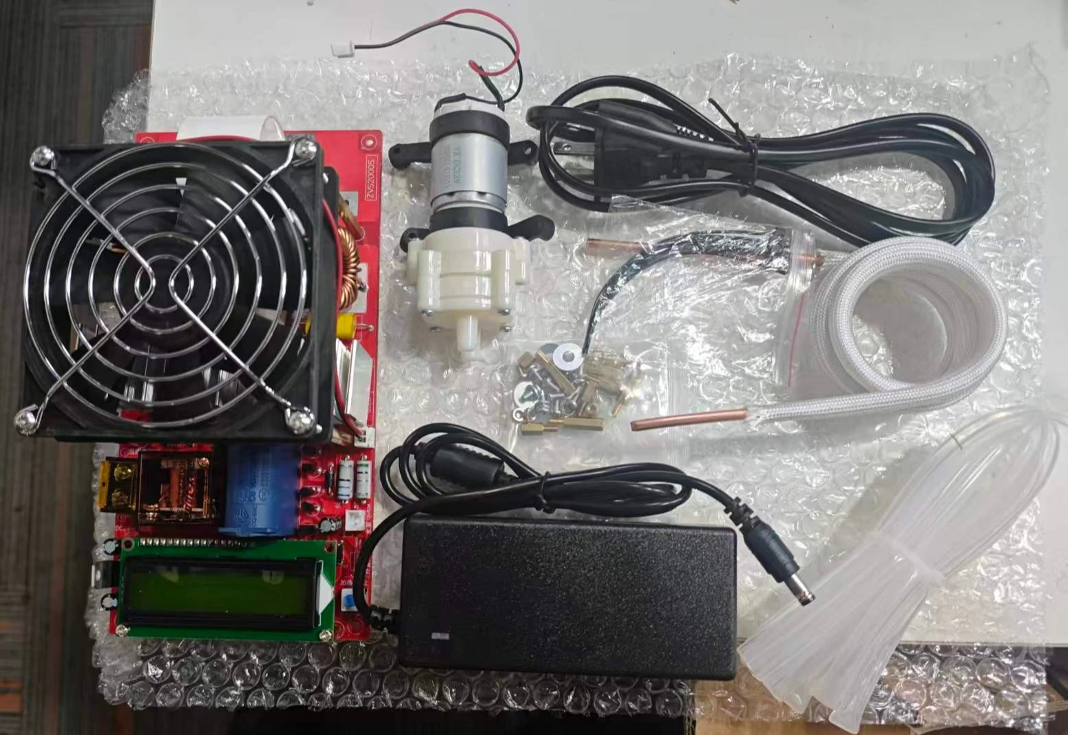 Good Heat Dissipation + Coil +pump +Power Adapter 2000W 55A ZVS High Frequency Induction Heater Module Flyback Driver Heater