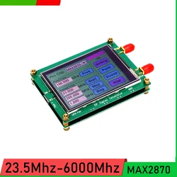 MAX2870 23.5MHZ-6000MHz  Signal generator PC software control VCO frequency RF signal source sweep LCD touch screen