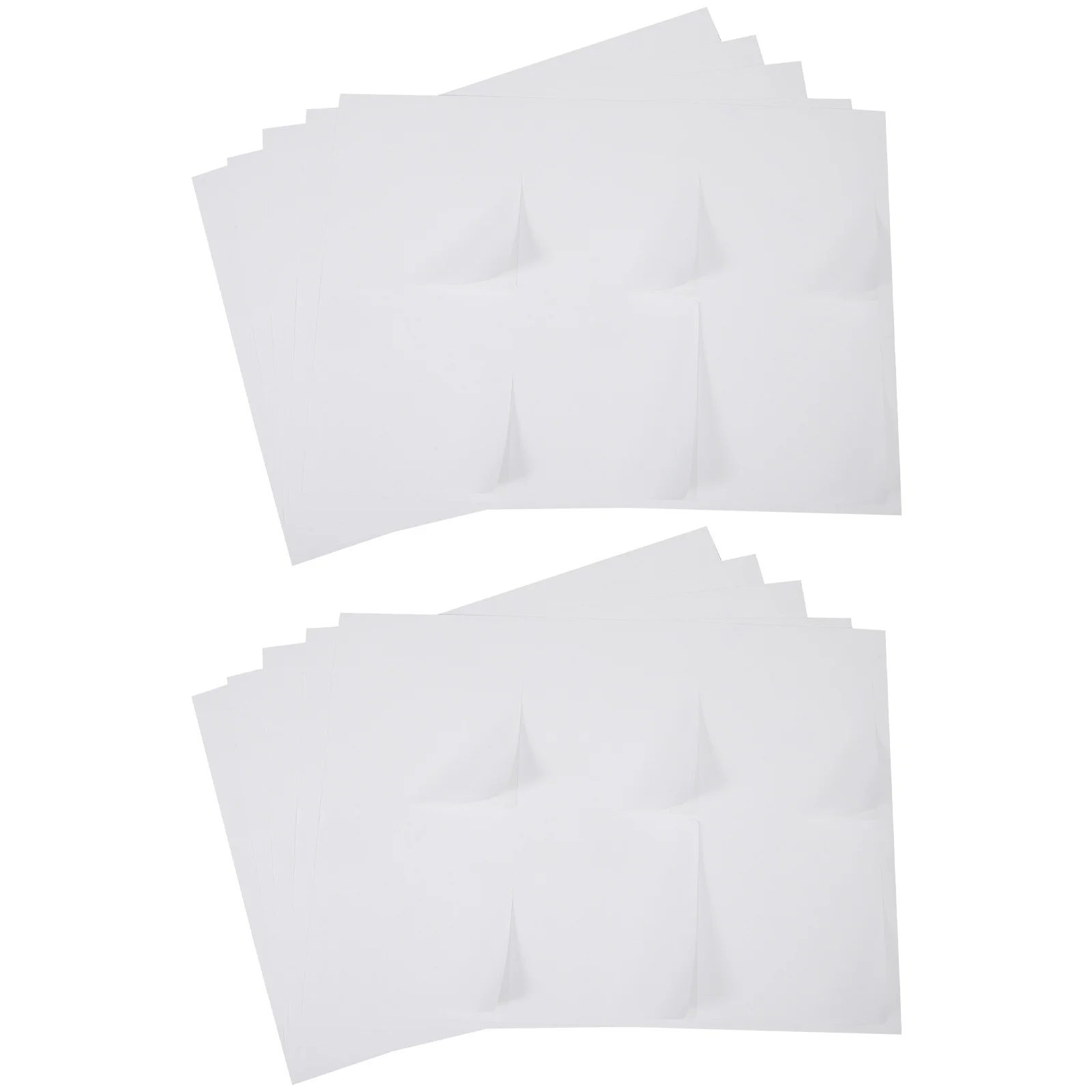 100 Sheets A4 Size Printable Sticker Paper Matte Finish Self Adhesive Labels for Printer Full Sheet Decals for Shipping and