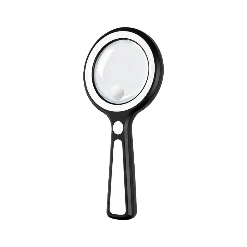 

Magnifying Mirror for Elderly Readers, Rechargeable Handheld with Light, Student Observation Gift