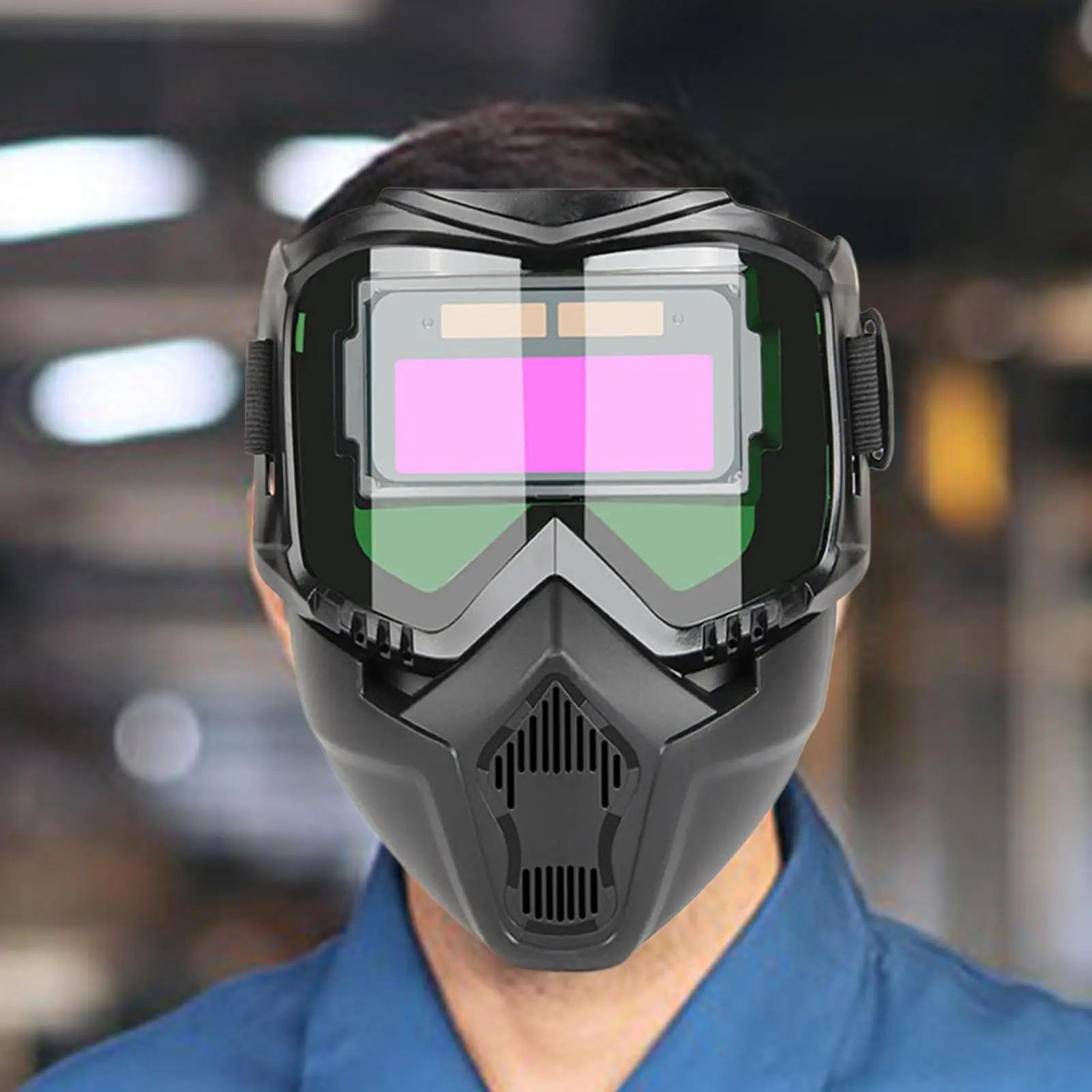 Automatic Dimming Welding Helmet With Light Protection Welding Protector Shield Detachable Welding Caps For Welders