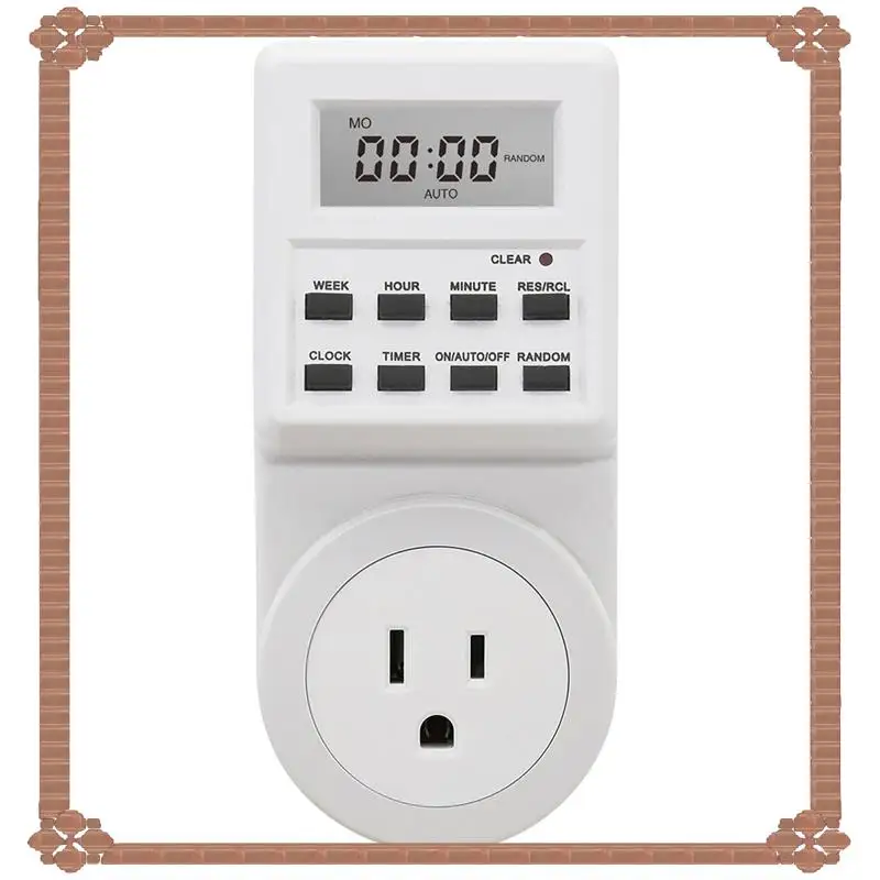 24-Hour Delivery Kitchen Timer Outlet US Switch Socket 120V- 60Hz For Efficient Household And Kitchen Management US Plug