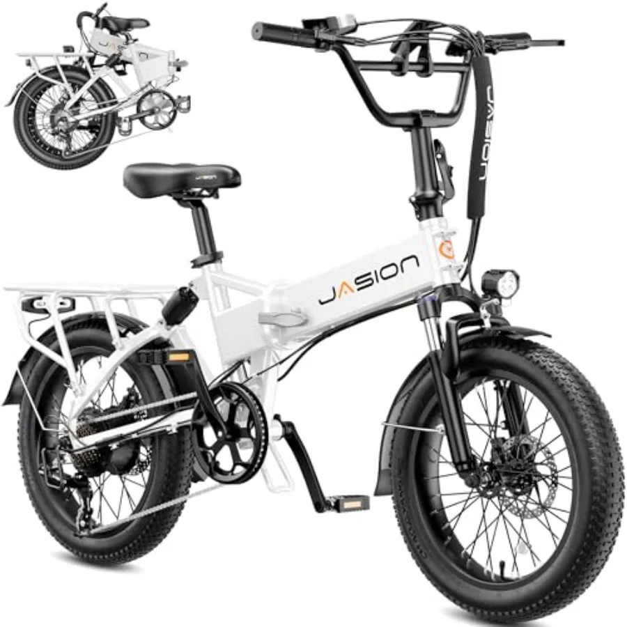 

EB7 2.0 Adult Electric Bicycles 28MPH Folding Electric Bike with 1200W Peak Motor and 480WH Battery 55 Miles Range Shock Absorb