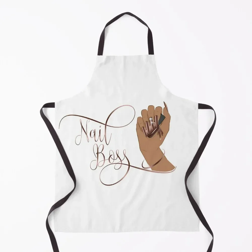 Nail Boss, Nail Technician, Manicure, Nail Tech Apron kitchen clothes for men painting Apron