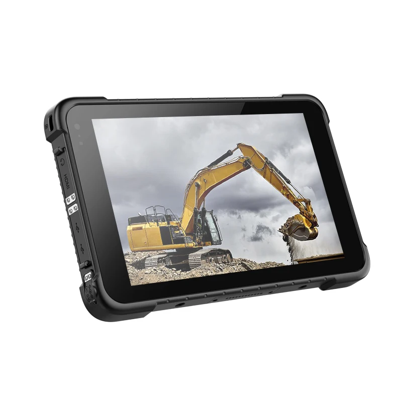 8 Inch Ip67 Waterproof Rugged Tablet PC Z8350 With NFC GPS Wifi Camera Movable Mini Rugged Computer Panel PC