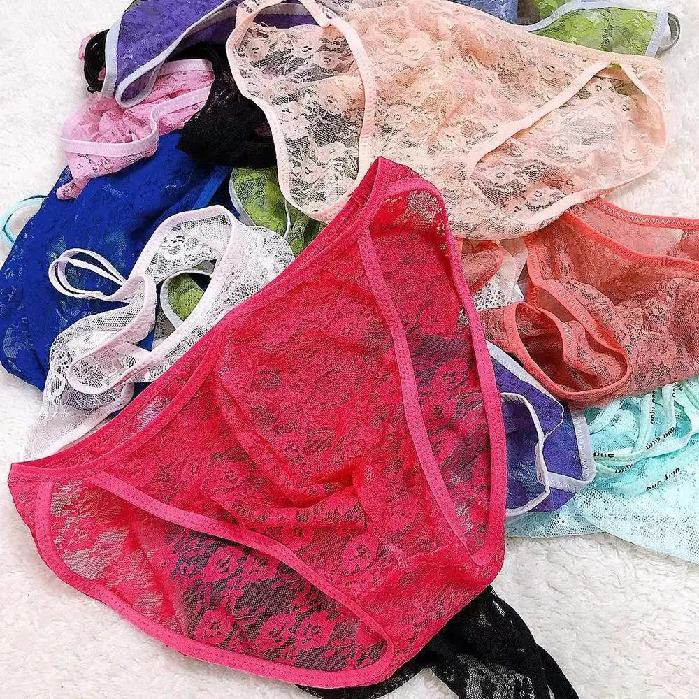 Alta qualidade nova marca underpant roupa interior estiramento tentação biquinis transparentes bolsa shorts sissy respirável