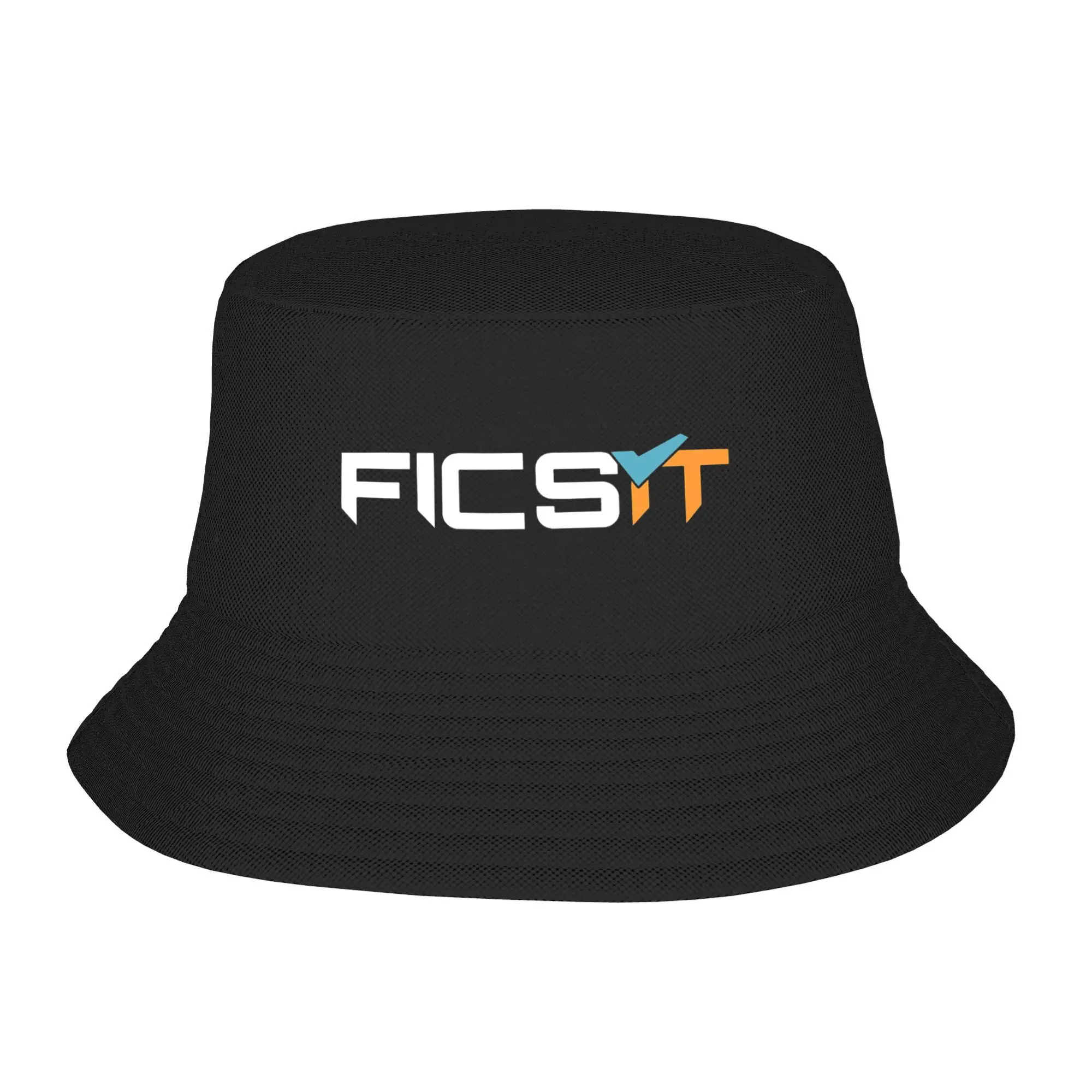 

Ficsit Satisfactory Logo Bucket Hat Panama Bob Hats Outdoor Hip Hop Autumn For Summer Beach Fishing Unisex Fisherman Caps