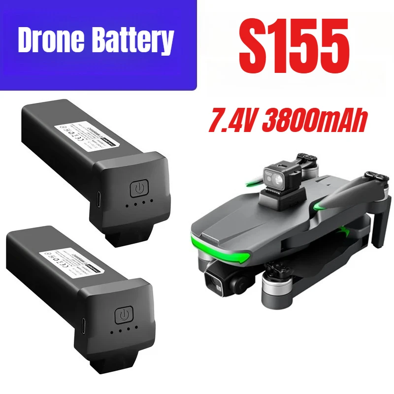 

S155 ProMax Drone Battery 7.4V 3800mAh 40min Long Life for S155 Max Dron Spare Battery S155 Accessories Parts