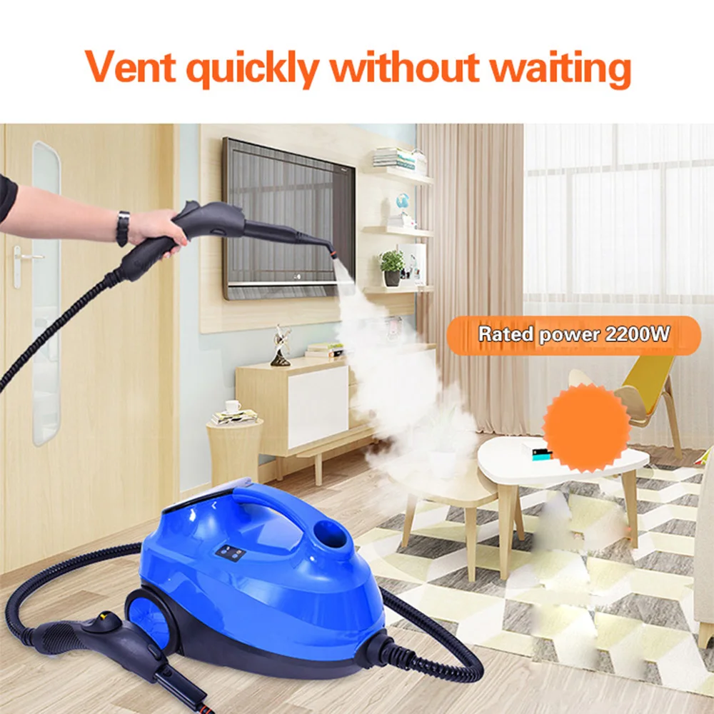 20252.1L Pulitore a vapore ad alta pressione 2200w 4Bar Macchina per la pulizia delle piastrelle Macchina per la pulizia a vapore portatile