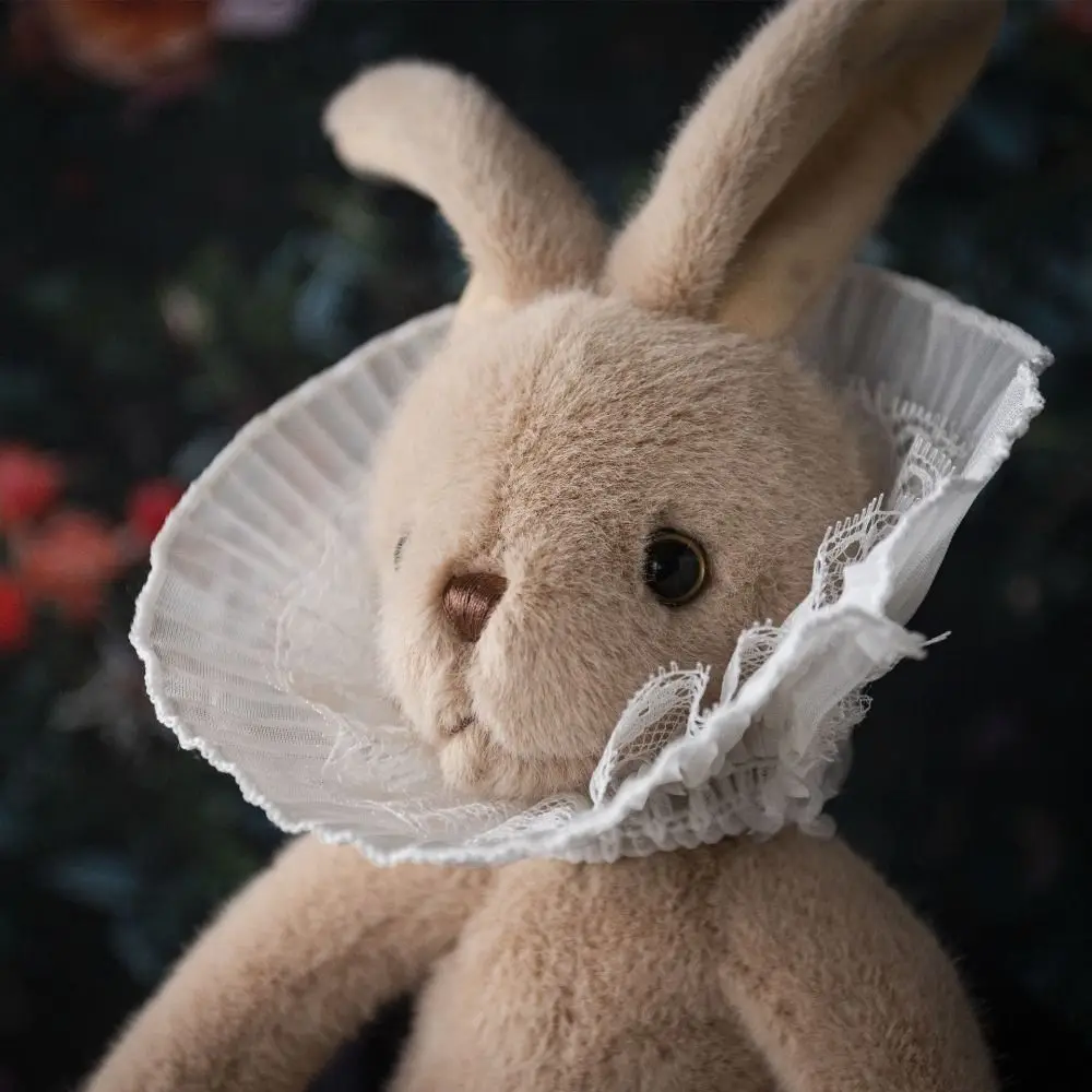 Orecchie lunghe Coniglio Peluche Peluche Decorazioni per la casa Orso di peluche Bambola con sciarpa Simpatico coccole Peluche Coniglietto Coniglio Dormire Compagno