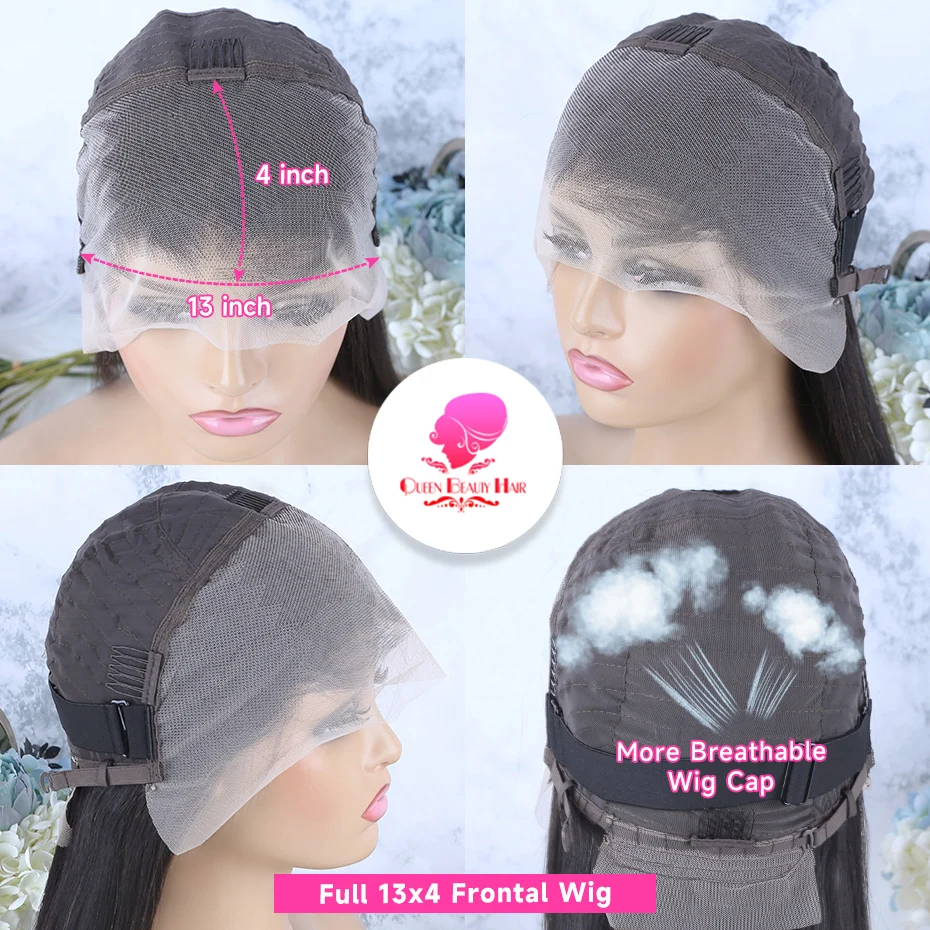 Raw Vietnamese SDD Blunt Cut Bone Straight Short Bob Wig 13x4 Lace Front Human Hair Wigs Transparent Lace Frontal Wig SDD Double Drawn Pre Plucked Silky Straight 1B Natural Colored 100% Human Hair Lac image 8