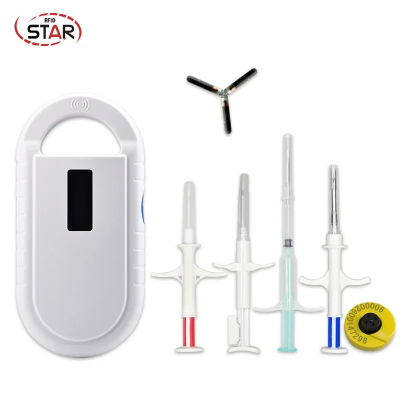 Mini USB ISO11784/85 Protocollo FDX-B 134,2 khz Frequenza di lavoro scanner per microchip per cani lettore di microchip per animali domestici Microchip per animali domestici