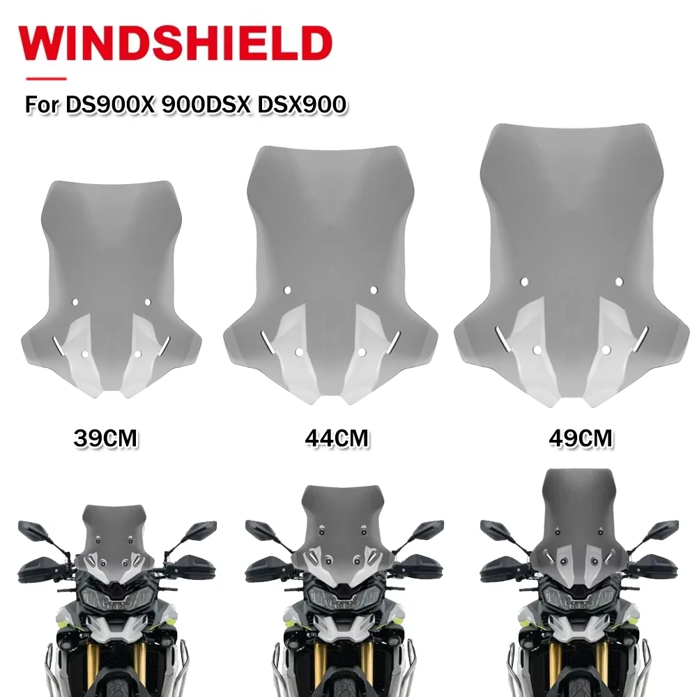 

Motorcycle Windshield Windscreen For VOGE Valico DS900X 900DSX DSX900 900 DSX Heightening Wind Screen Deflector Accessories