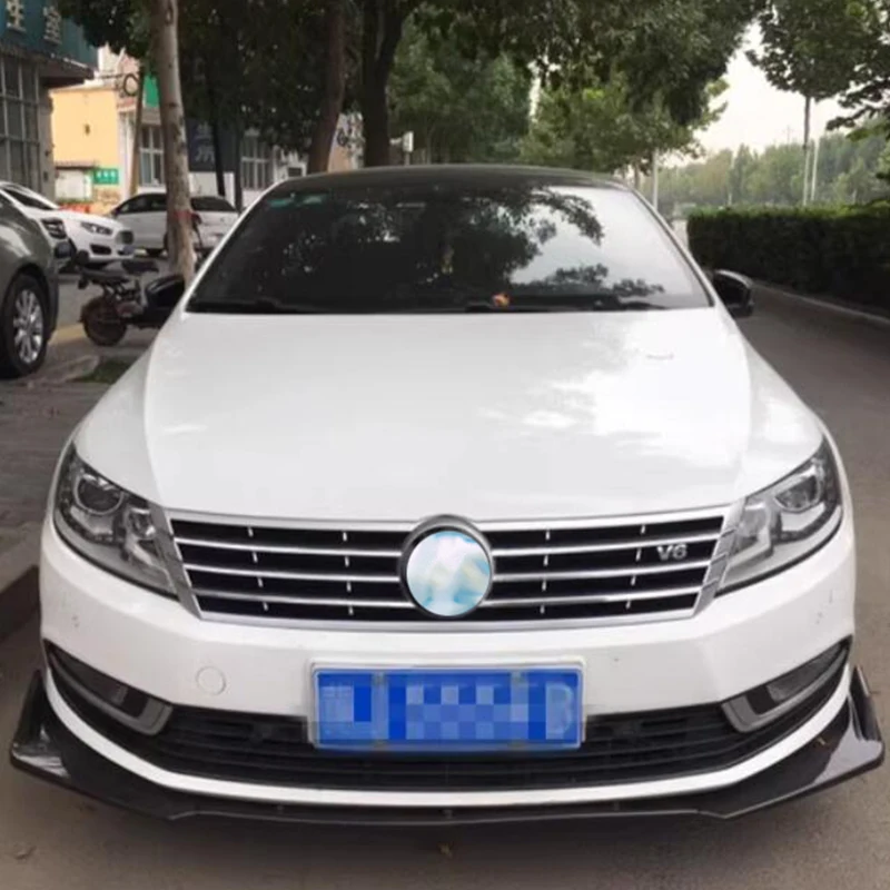 Für Volkswagen Passat CC/2009-2018 ABS Frontschürze Diffusor Lip Splitter Spoiler Zubehör Body Kit