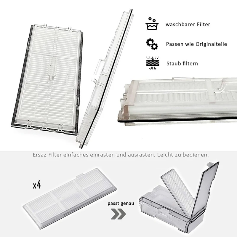 ل Roborock S8 S8 Pro Ultra S8 + قطع الغيار فرشاة جانبية رئيسية ممسحة قماش فلتر HEPA إكسسوارات قطع غيار