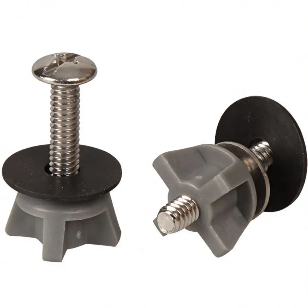 Replacement Toilet Seat Fixing Hardware Adjustable Bolts Set For Secure Bathroom Lid Connection And Sanitary Improvement