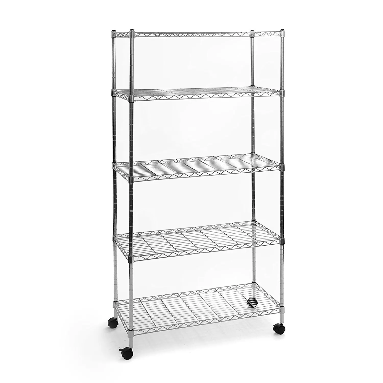 

5-Tier Adjustable Steel Wire Shelving Unit For Home Kitchen Office Garage Storage