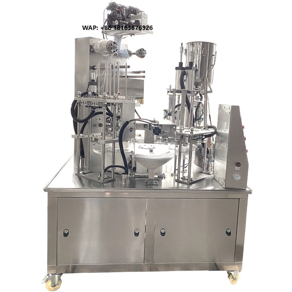 Packing Machine Supplier Full Automatic Rotary Cup Granulated Nuts Filling Sealing Machine