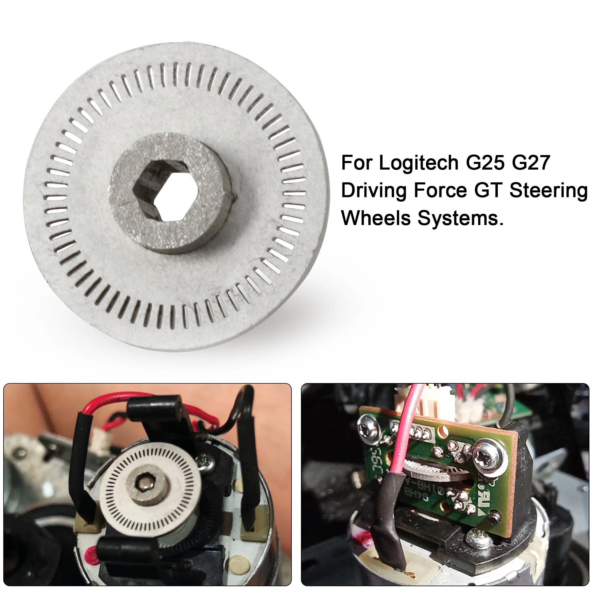 For Logitech G25 G27 Logitech Encoder G27 Steering Wheel DFGT System 60 Slot Simulator Optical Encoder Replace Steering Wheel