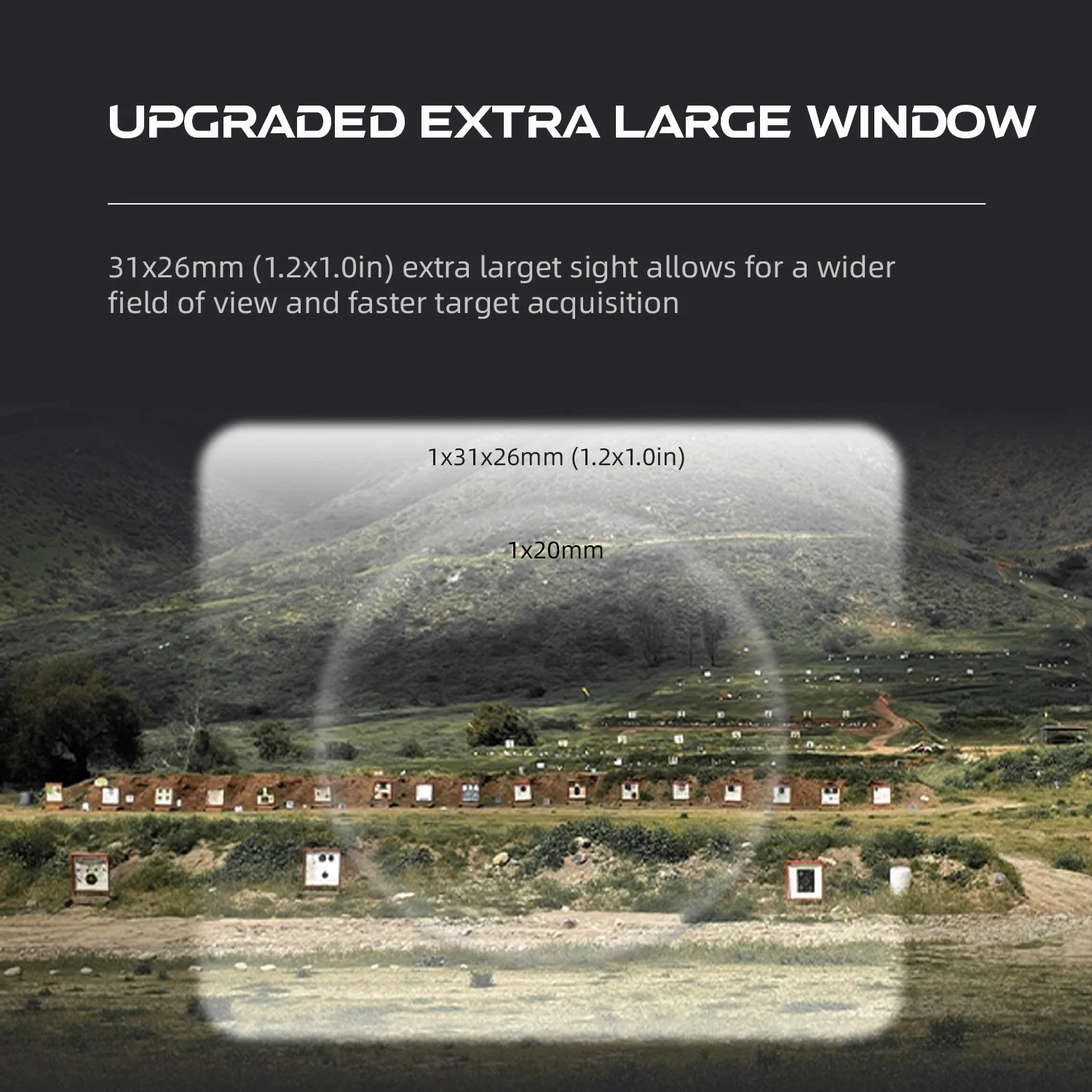 منظار نقطة حمراء Vector Optics Frenzy Plus 1x31x26 بالطاقة الشمسية، عمر بطارية يصل إلى 80000 ساعة مع مستشعر الحركة، مناسب لسلسلة AR15