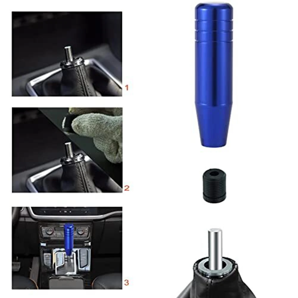 Car Gear Shift Knob Aluminum Gear Shift Knob Comfortable Grip Easy Installation Heavy-duty Aluminum Construction