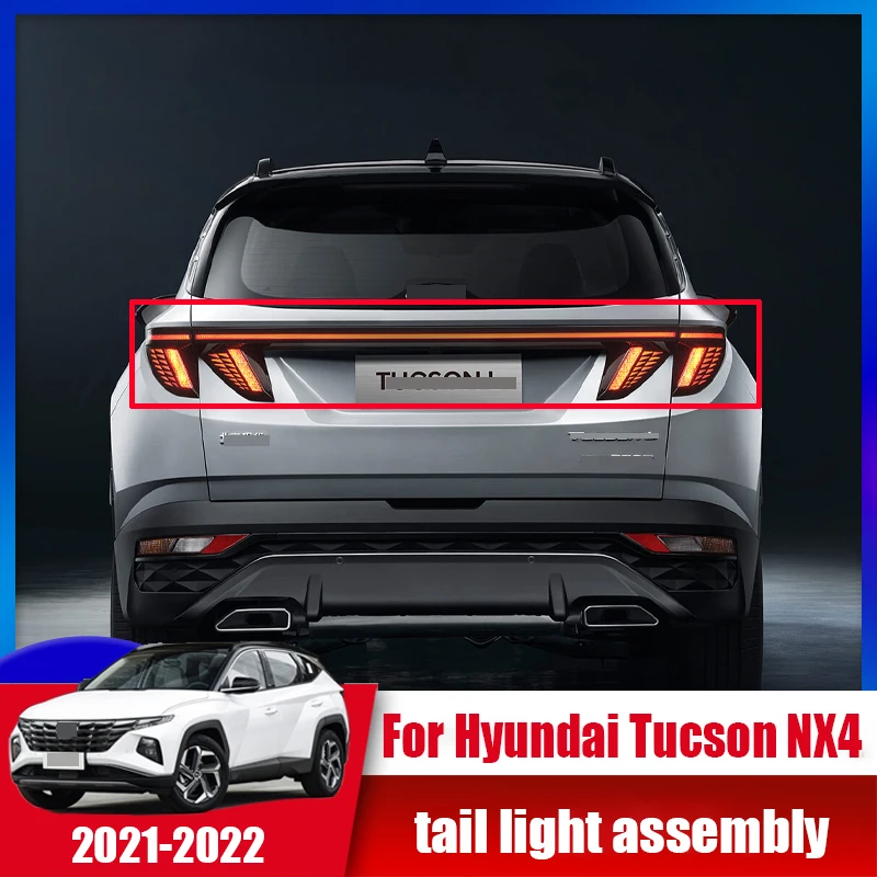 for Tucson NX4 2021 2022 taillight assembly replacement original brand new through upgrade modified LED taillight accessories