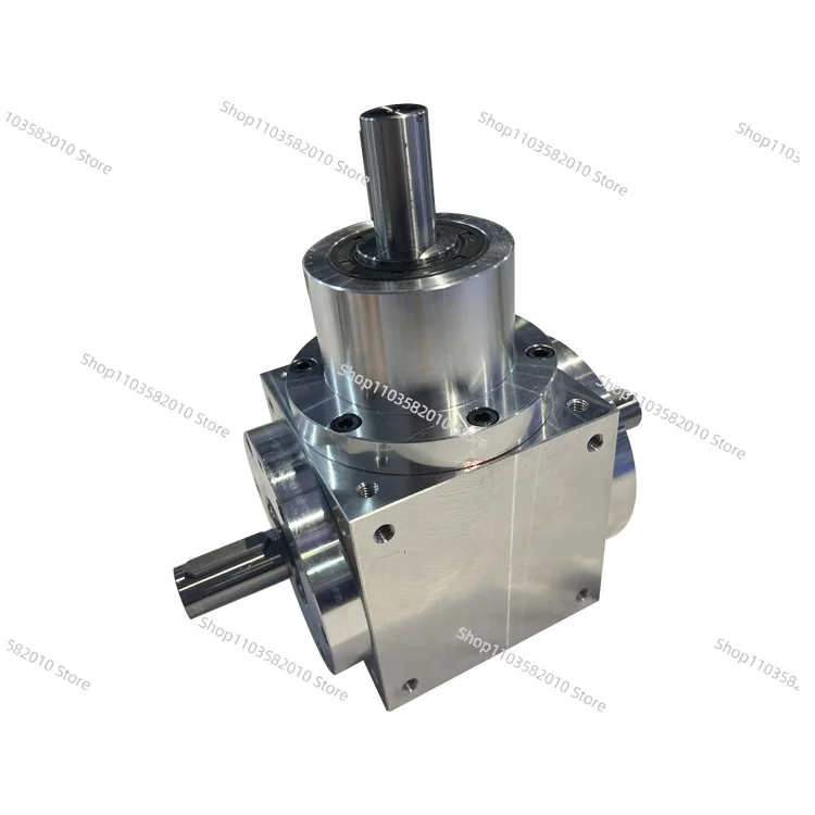 90 Degree Bevel Gear Box 1:1 3 Way Bevel Gearboxes Right Angle Hollow Shaft Gearbox Reducer
