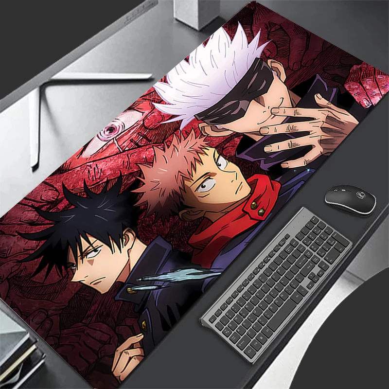 

Mouse Pad jujutsu Kaisen Large Gamer 900x400 Keyboard Desk Anime Mouse Mat Carpet Rubber Tapis Souris Gaming Notbook Mousepad