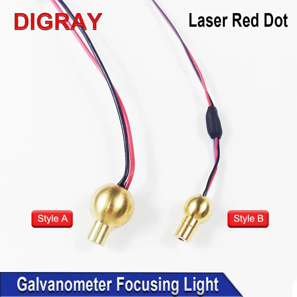 DIGRAY Laser Marking Machine Focusing Light for SG7110 RC1001 RC7110 Laser Galvanometer Scanner 650nm Red Dot Accessories
