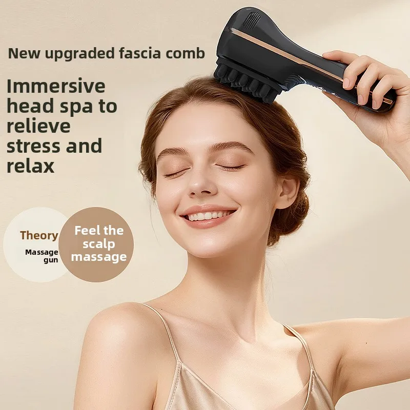 Electric Scalp Massage Comb Rechargeable Vibrating Hair Brush Styler for Relaxation Hair Care