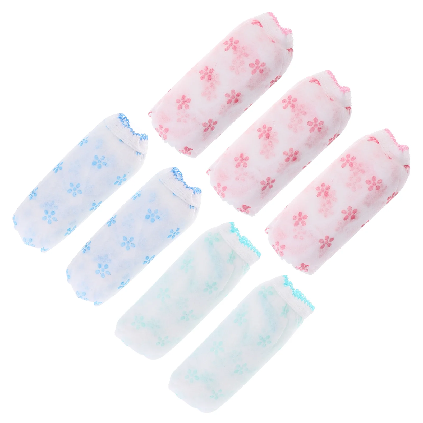 

7pcs Pregnant Disposable Underwear Breathable Printing Non-woven Underwear Panties Briefs for Pregnant Women Travel Menstrual Pe