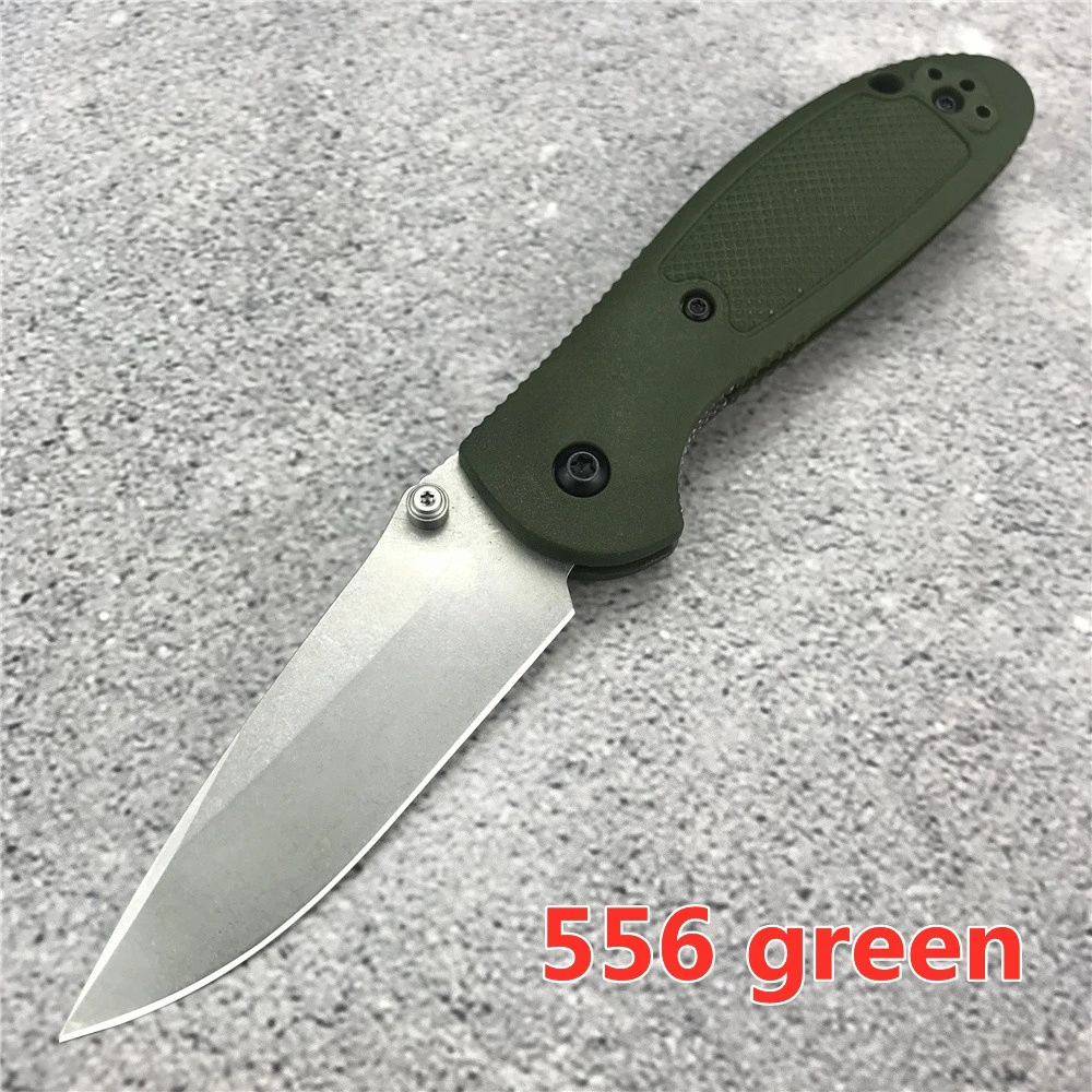 Tactical Mini BM 556 Griptilian Outdoor Folding Knife Nylon Glass Fiber Handle Tactical Camping Pocket Knives Hunting EDC Tools