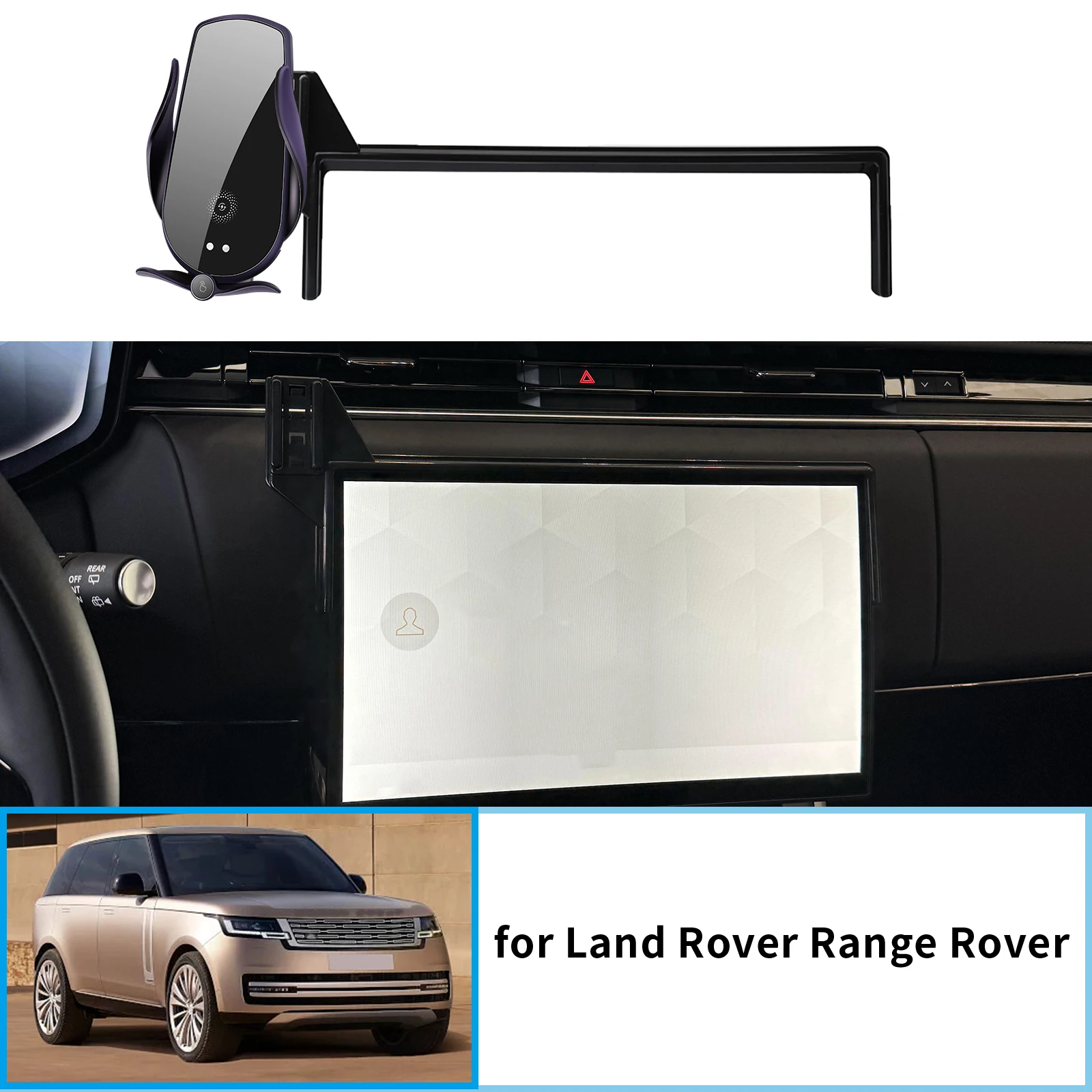 

Car Mobile Phone Holder for Land Rover Range Rover 2023 2024 2025 Sport GPS Bracket Navigation Stand Auto Accessories