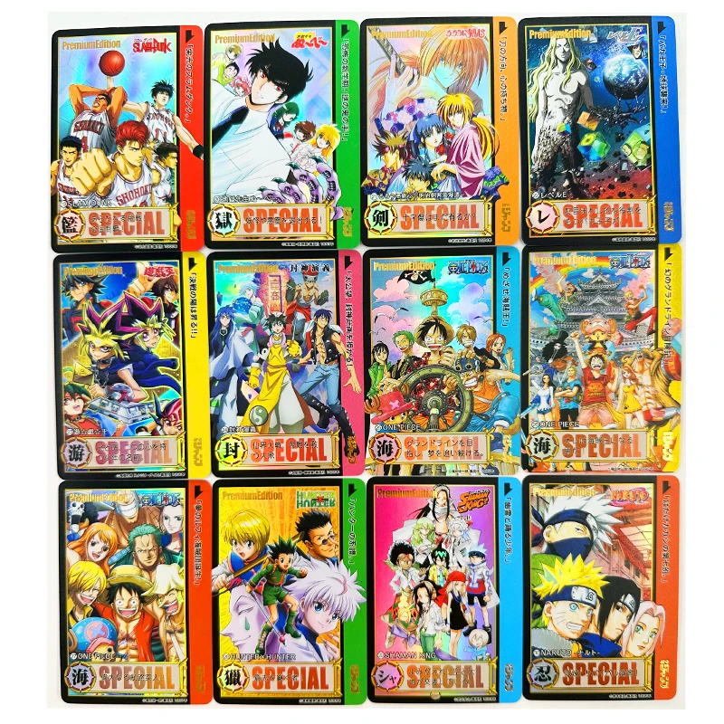 54 pz/set Salto Dragon Ball NARUTO Saint Seiya No.1-No.4 Giocattoli Hobby Hobby Da Collezione Gioco Collezione Anime Carte