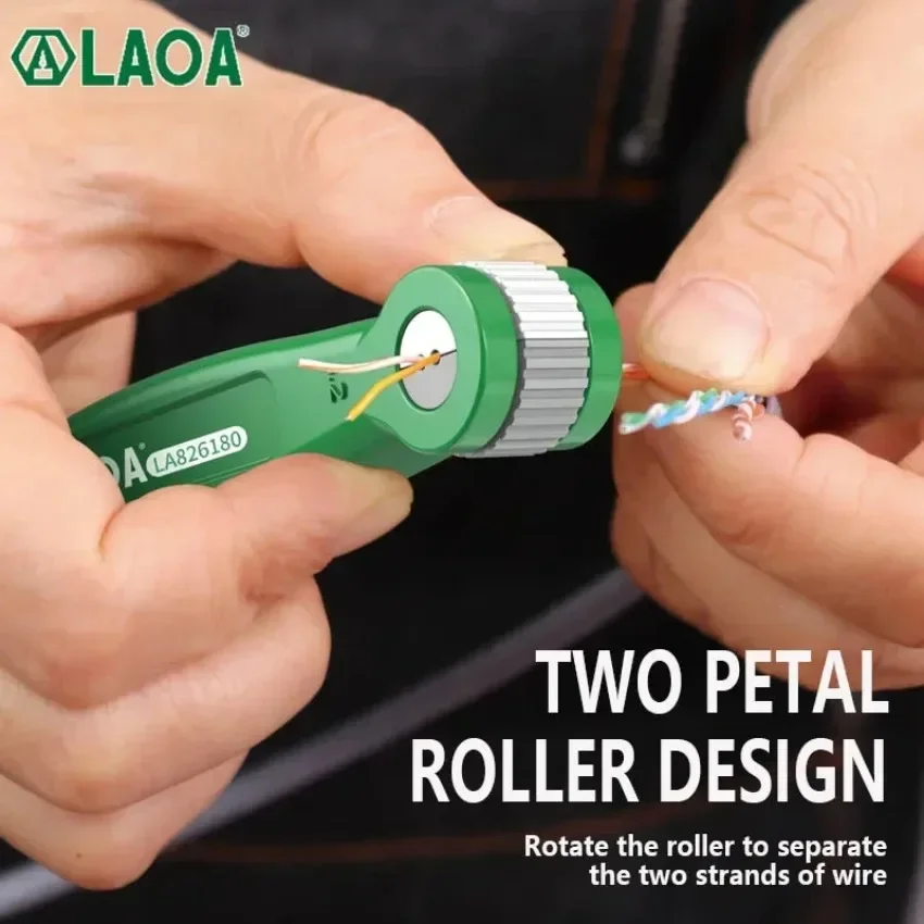 LAOA Network Cable Untwist Tool, 0.8-1.8mm Engineer Wire Straightener for Wires Pair Separator Tools Quickly & Easily Untwists